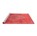 Industrial Red Washable Rugs