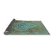 Sideview of Oriental Light Blue Industrial Rug, urb2267lblu