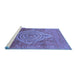 Sideview of Machine Washable Oriental Blue Industrial Rug, wshurb2267blu