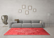 Industrial Red Washable Rugs