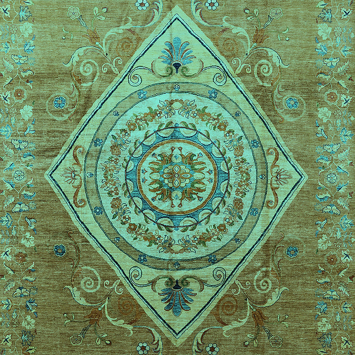 Oriental Turquoise Industrial Rug, urb2267turq
