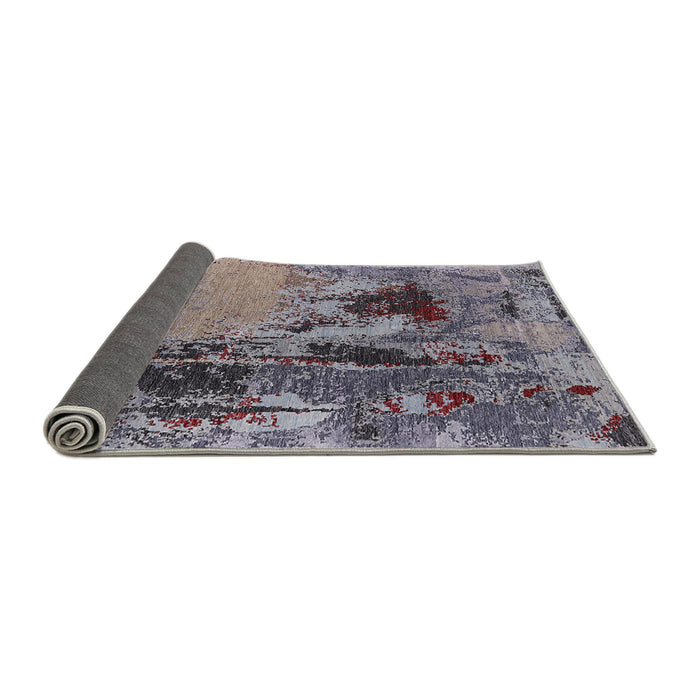 Sideview of Mid-Century Modern Purple Oriental Rug, urb2268