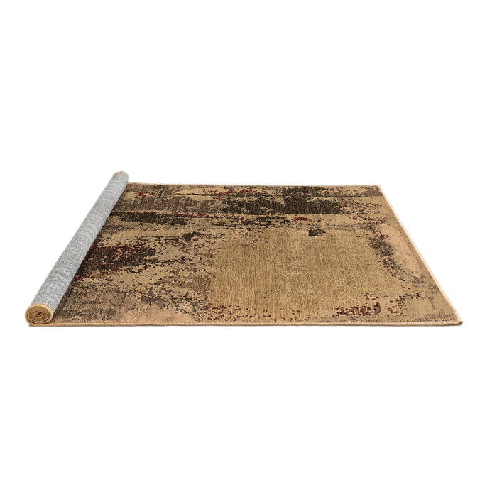 Sideview of Machine Washable Oriental Brown Industrial Rug, wshurb2268brn