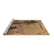 Sideview of Machine Washable Oriental Brown Industrial Rug, wshurb2268brn