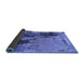 Sideview of Oriental Blue Industrial Rug, urb2268blu