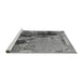 Sideview of Machine Washable Oriental Gray Industrial Rug, wshurb2268gry