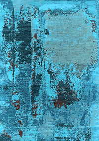 Oriental Light Blue Industrial Rug, urb2268lblu