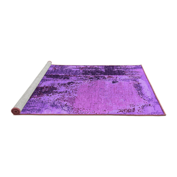 Sideview of Machine Washable Oriental Purple Industrial Area Rugs, wshurb2268pur