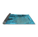 Sideview of Oriental Light Blue Industrial Rug, urb2268lblu