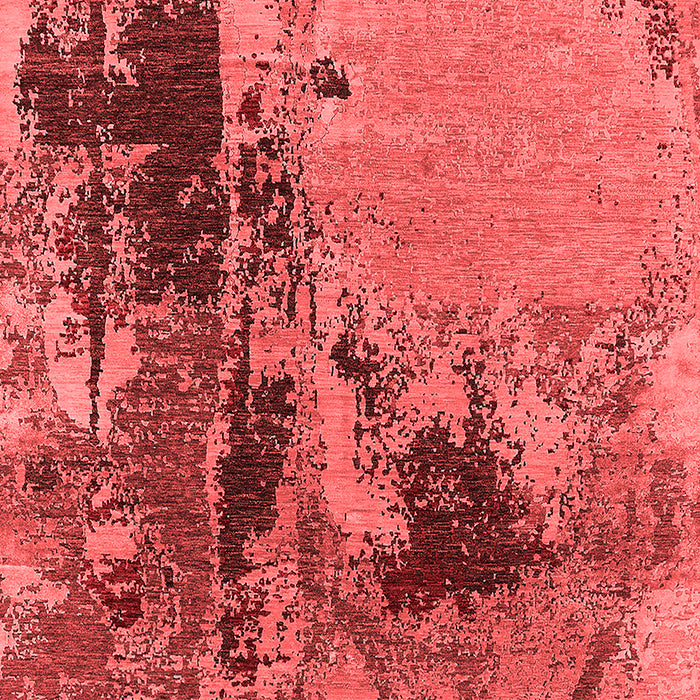 Machine Washable Oriental Red Industrial Rug, wshurb2268red