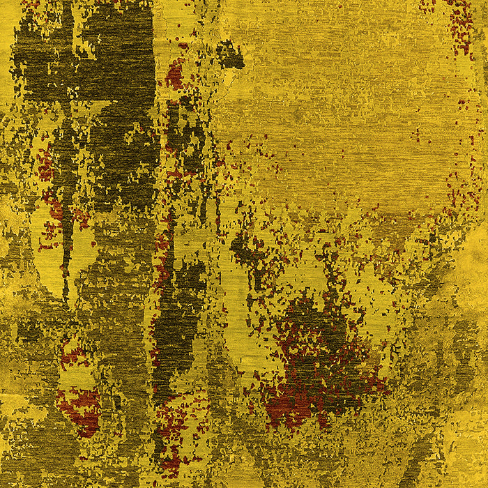 Oriental Yellow Industrial Rug, urb2268yw