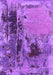 Machine Washable Oriental Purple Industrial Area Rugs, wshurb2268pur