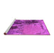 Sideview of Machine Washable Oriental Pink Industrial Rug, wshurb2268pnk