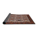 Sideview of Mid-Century Modern Camel Brown Oriental Rug, urb2269