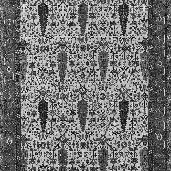 Machine Washable Oriental Gray Industrial Rug, wshurb2269gry