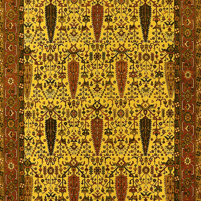 Oriental Yellow Industrial Rug, urb2269yw