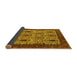 Sideview of Oriental Yellow Industrial Rug, urb2269yw