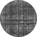 Round Persian Gray Bohemian Rug, urb2270gry