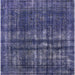 Square Machine Washable Industrial Modern Periwinkle Purple Rug, wshurb2270