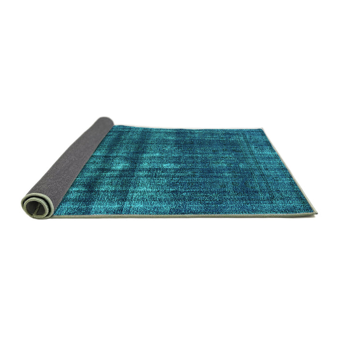 Sideview of Persian Turquoise Bohemian Rug, urb2270turq