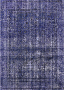 Machine Washable Industrial Modern Periwinkle Purple Rug, wshurb2270