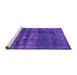 Sideview of Machine Washable Persian Purple Bohemian Area Rugs, wshurb2270pur