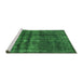 Sideview of Machine Washable Persian Green Bohemian Area Rugs, wshurb2270grn