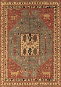 Oriental Brown Industrial Rug, urb2271brn