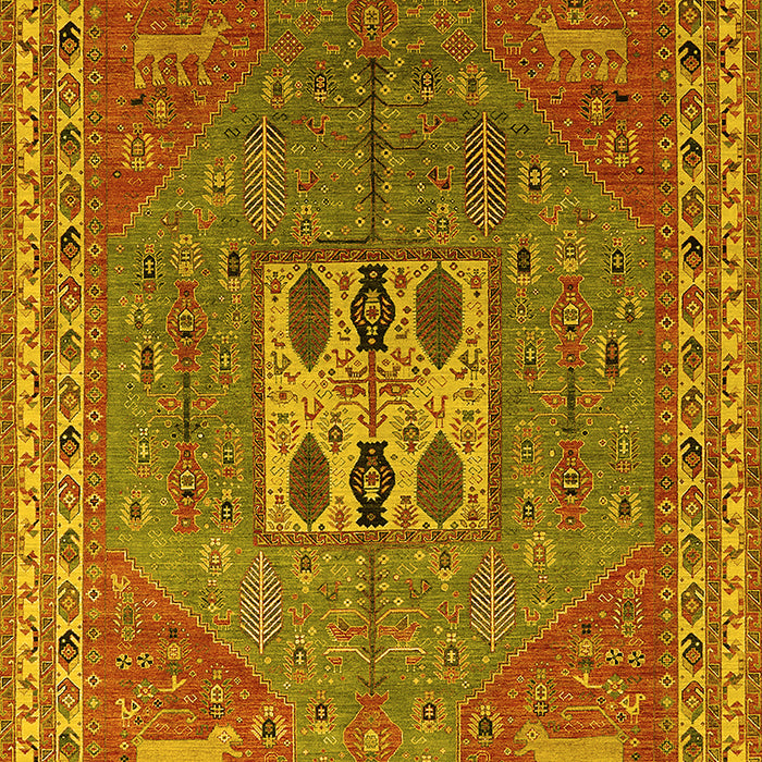 Oriental Yellow Industrial Rug, urb2271yw