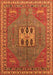 Machine Washable Oriental Orange Industrial Area Rugs, wshurb2271org