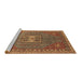 Sideview of Machine Washable Oriental Brown Industrial Rug, wshurb2271brn