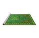 Sideview of Machine Washable Oriental Green Industrial Area Rugs, wshurb2271grn