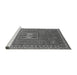 Sideview of Machine Washable Oriental Gray Industrial Rug, wshurb2271gry