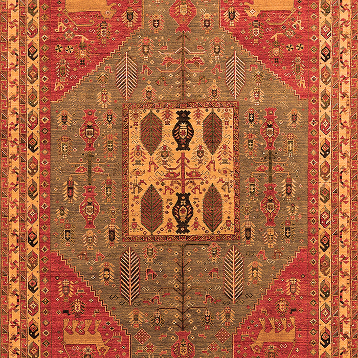 Oriental Orange Industrial Rug, urb2271org