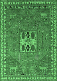 Oriental Emerald Green Industrial Rug, urb2271emgrn