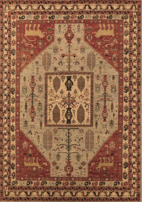 Oriental Brown Industrial Rug, urb2272brn