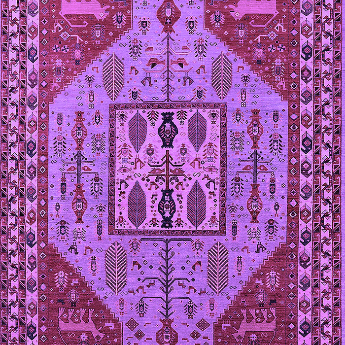 Machine Washable Oriental Purple Industrial Area Rugs, wshurb2272pur