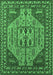 Machine Washable Oriental Emerald Green Industrial Area Rugs, wshurb2272emgrn