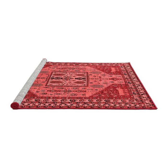 Industrial Red Washable Rugs