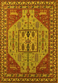 Oriental Yellow Industrial Rug, urb2272yw