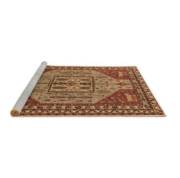 Sideview of Machine Washable Oriental Brown Industrial Rug, wshurb2272brn