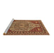 Sideview of Machine Washable Oriental Brown Industrial Rug, wshurb2272brn