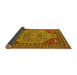 Sideview of Oriental Yellow Industrial Rug, urb2272yw