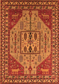 Oriental Orange Industrial Rug, urb2272org