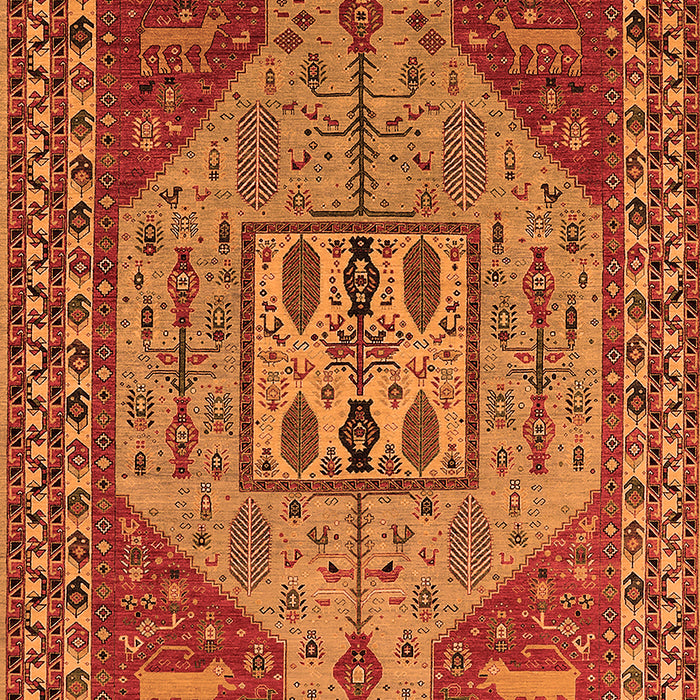 Machine Washable Oriental Orange Industrial Area Rugs, wshurb2272org
