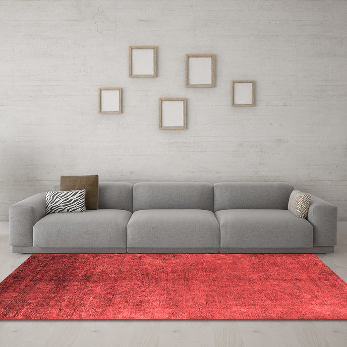 Bohemian Red Washable Rugs