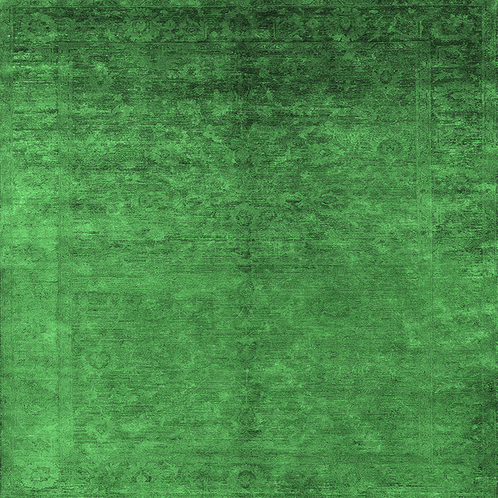 Square Persian Emerald Green Bohemian Rug, urb2273emgrn