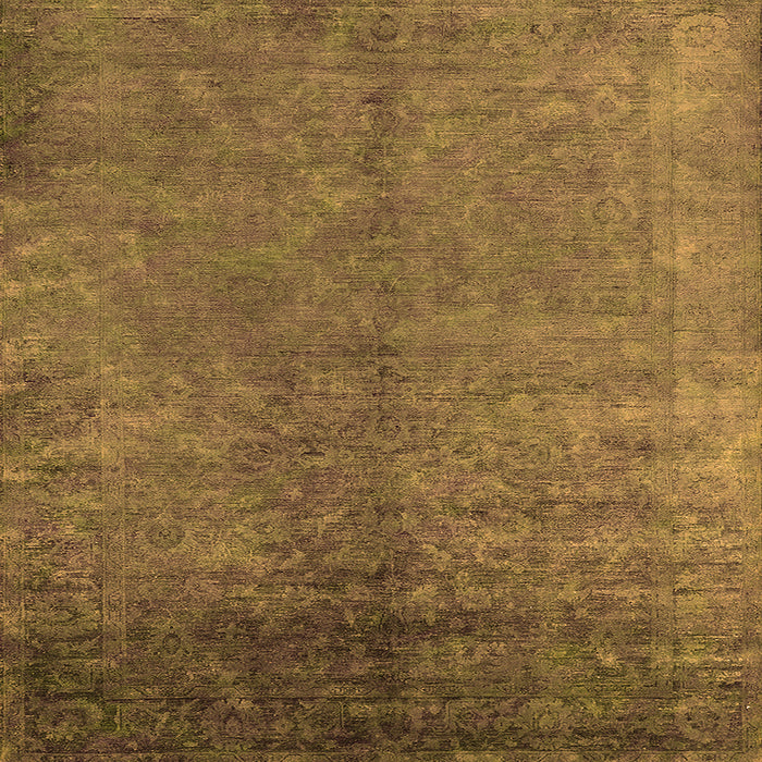 Square Machine Washable Persian Orange Bohemian Area Rugs, wshurb2273org