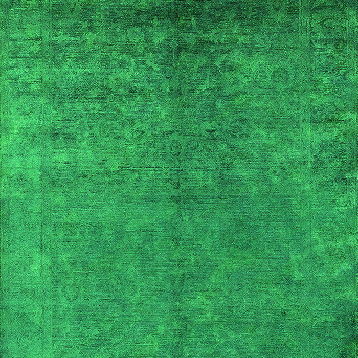 Machine Washable Persian Green Bohemian Area Rugs, wshurb2273grn