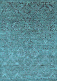 Oriental Light Blue Industrial Rug, urb2274lblu